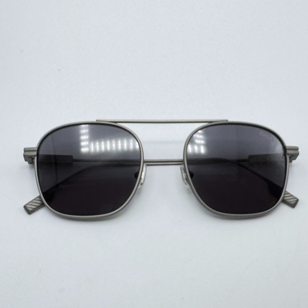 Ermenegildo Zegna Sunglasses EZ0290 09A Matte Gunmetal Frame Gray Lens 53-21-145